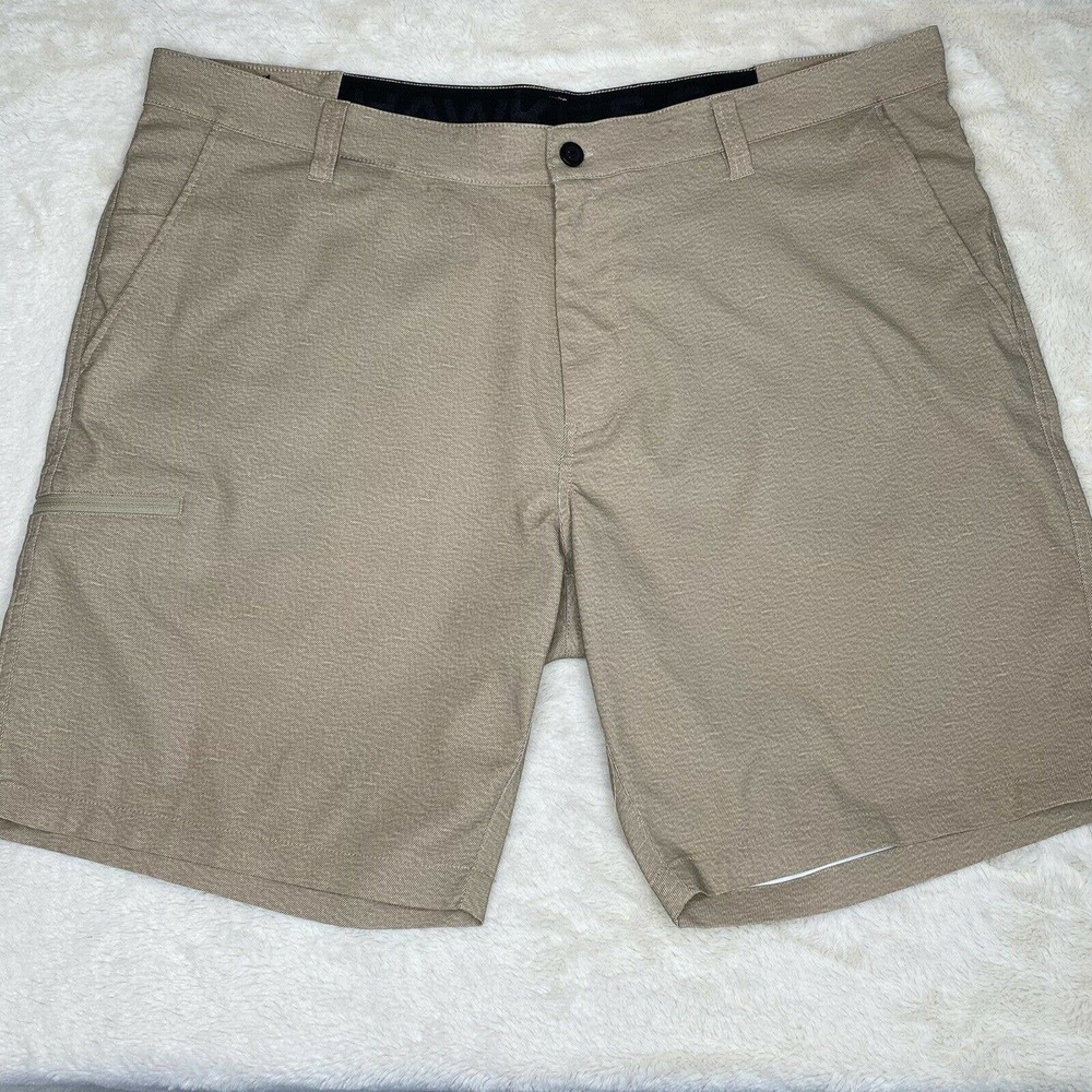 Hawke & CO Men’s Beige Khaki Chino Shorts 40W
